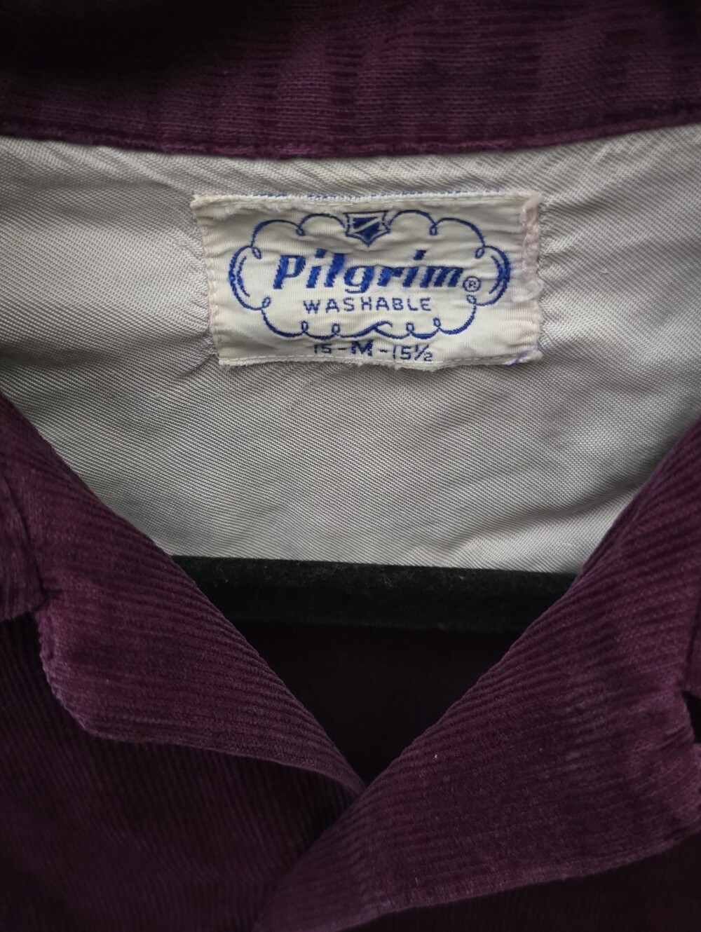 Pilgrim Corduroy Shirt in Deep Plum - Picture 3 of 4